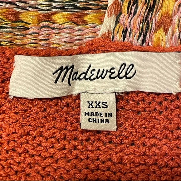 MADEWELL Embroidered Swing Sweater Tank in Rusted Rose - Picture 4 of 7